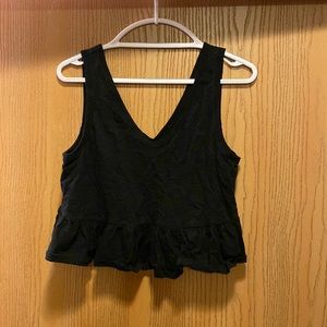 Cropped loose tank top